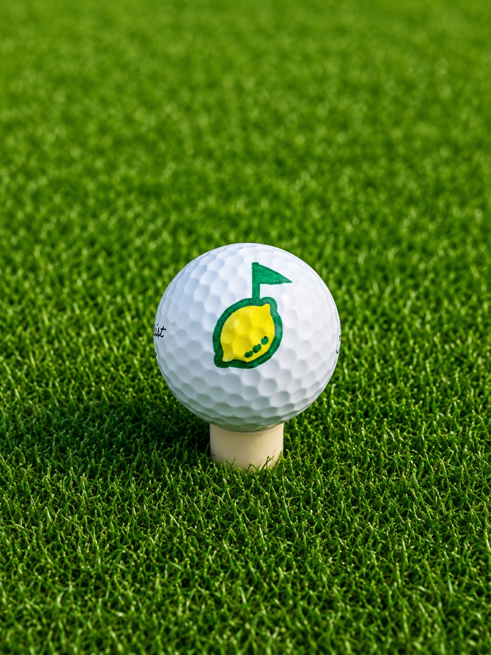 Birdello plotted-ball example photographed on grass